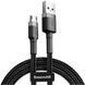 USB Cable Baseus Cafule MicroUSB (CAMKLF-AG1) Grey\Black 0.5m 31368 фото 1