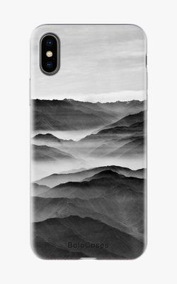 Чохол для iPhone Чорні гори в тумані 26585 фото