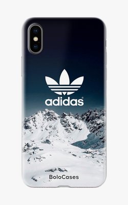 Чохол для iPhone Засніжені гори та логотип Adidas 25757 фото