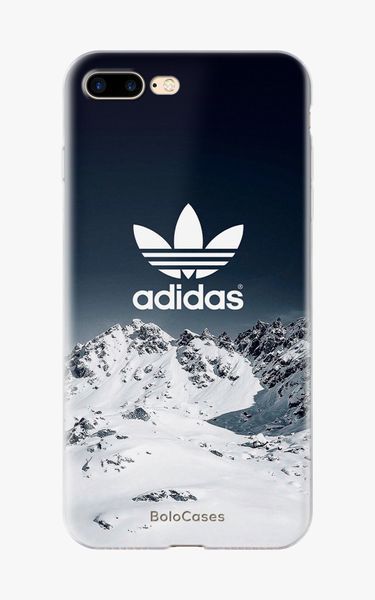 Чохол для iPhone Засніжені гори та логотип Adidas 25757 фото