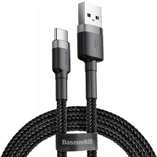 USB Cable Baseus Cafule Type-C (CATKLF-CG1) Black 3m 31312 фото