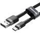 USB Cable Baseus Cafule Type-C (CATKLF-CG1) Black 3m 31312 фото 1