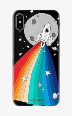 Чехол для iPhone Космическая радуга 26307 фото