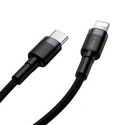 Cable Baseus Cafule Type-C to Lightning PD 18W (CATLKLF-G1) Black 1m 31367 фото