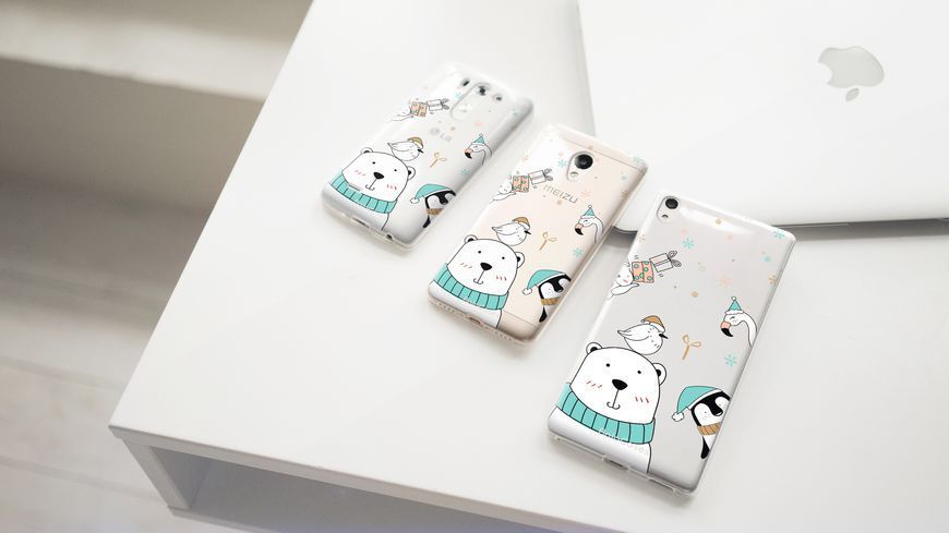 Чехол с новогодним дизайном №79 для Meizu 28426 фото