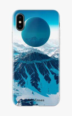 Чохол для iPhone Сніжні гори та куля 26408 фото