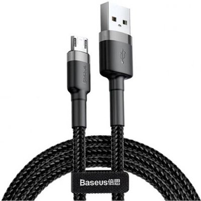 USB cable Baseus Cafule MicroUSB (CAMKLF-AG1) Grey\Black 0.5m 31246 фото