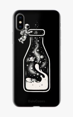 Чехол для iPhone Космос за стеклом 26293 фото
