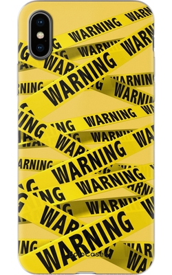 Чехол для iPhone Желтая лента Warning 29047 фото
