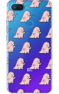 Чехол для телефона с дизайном животные Розовые Дино 29750 фото