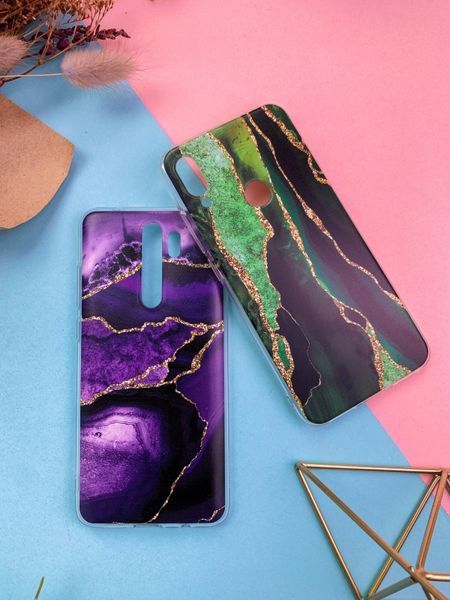 Чохол для Xiaomi з дизайном структурний смарагдовий мармур. 30955 фото